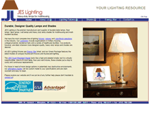 Tablet Screenshot of jeslighting.com